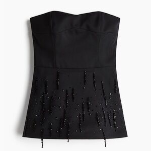 EMBELLISHED BANDEAU TOP